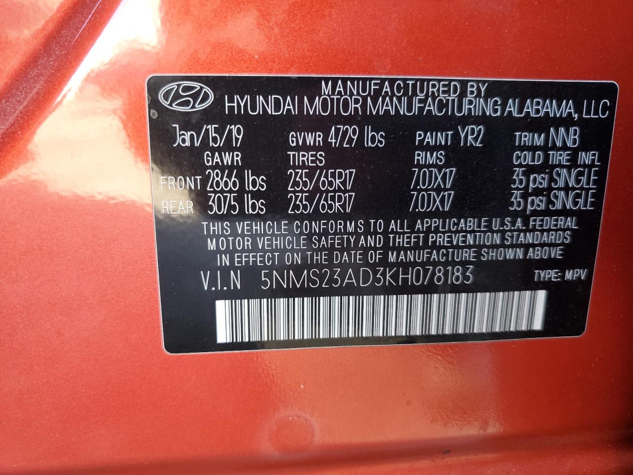 2019 Hyundai Santa Fe - Image 12