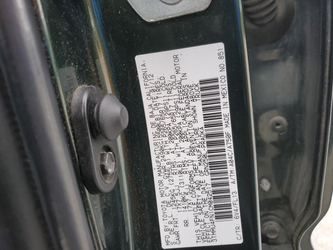 2012 Toyota Tacoma - Image 12