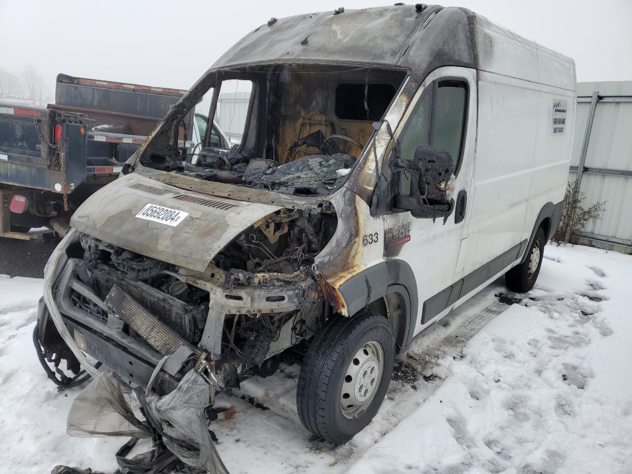 2014 Ram Promaster 2500 2500 High за продажба в Mcfarland, WI - Burn