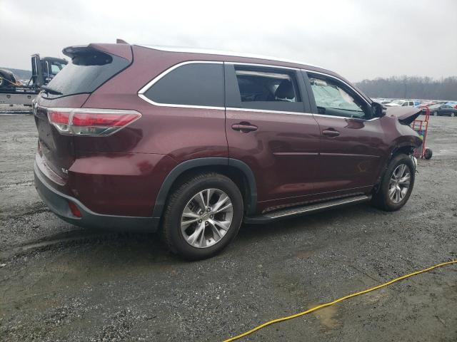 Parquets TOYOTA HIGHLANDER 2015 Maroon