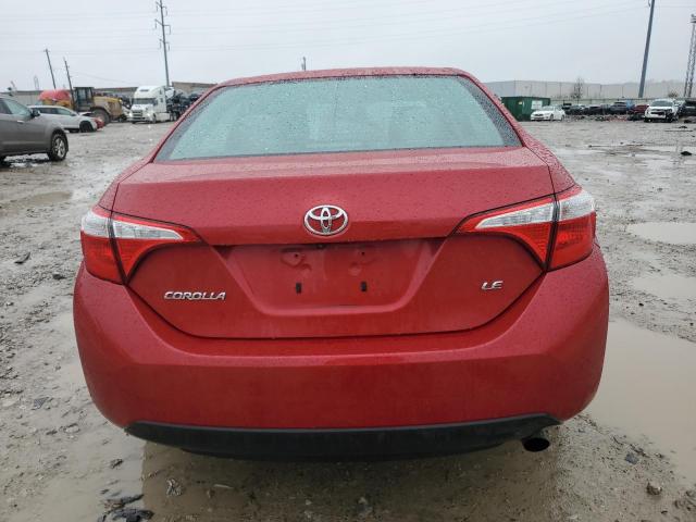  TOYOTA COROLLA 2014 Red