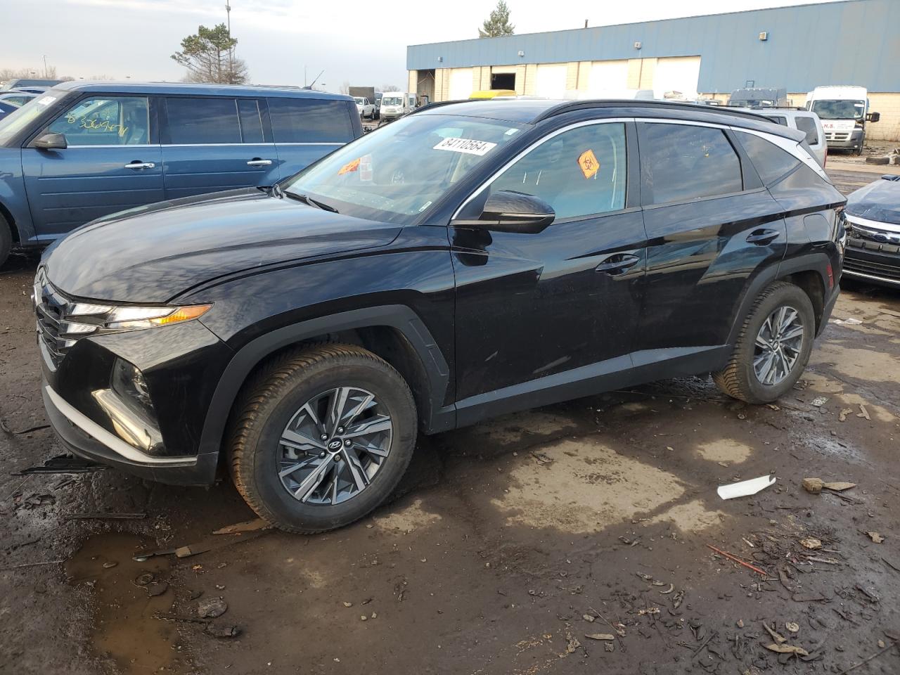 2022 Hyundai Tucson Blue იყიდება Woodhaven-ში, MI - Front End