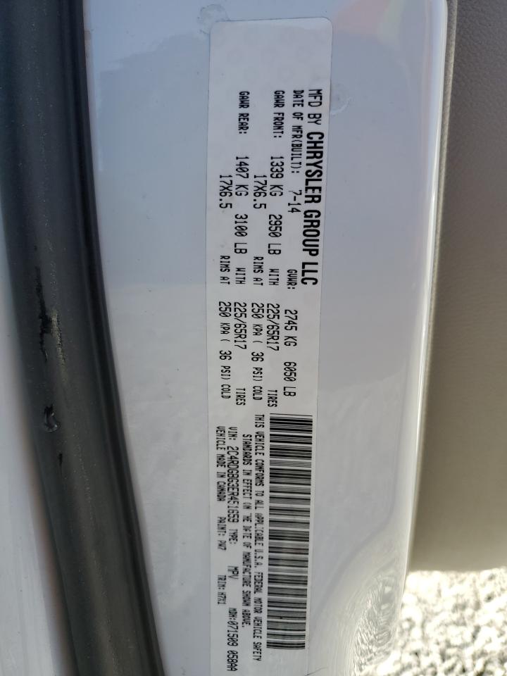 VIN 2C4RDGBG3ER451659 2014 DODGE CARAVAN no.13