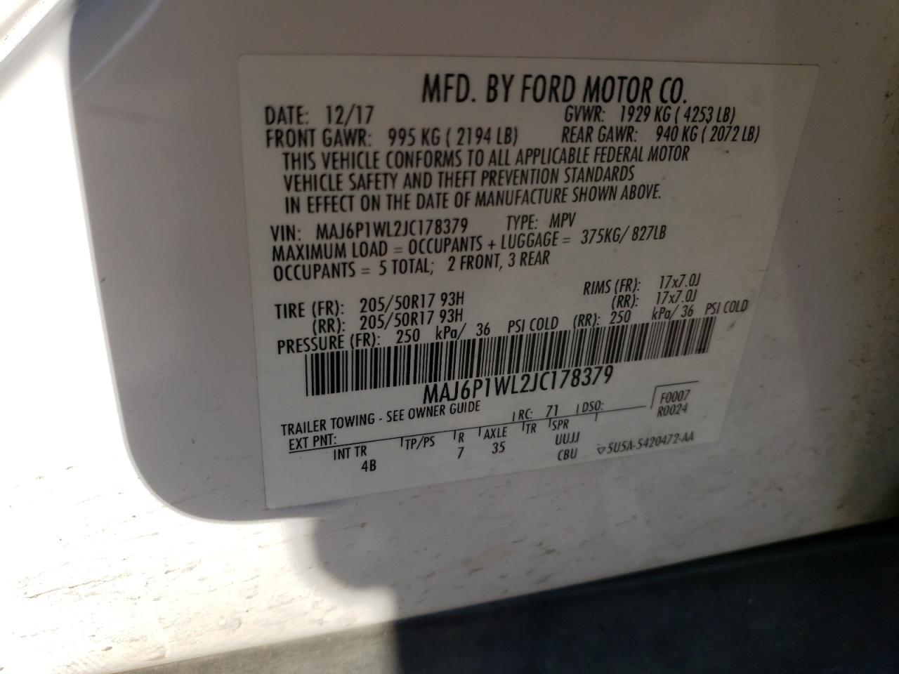 2018 Ford EcoSport - Image 14
