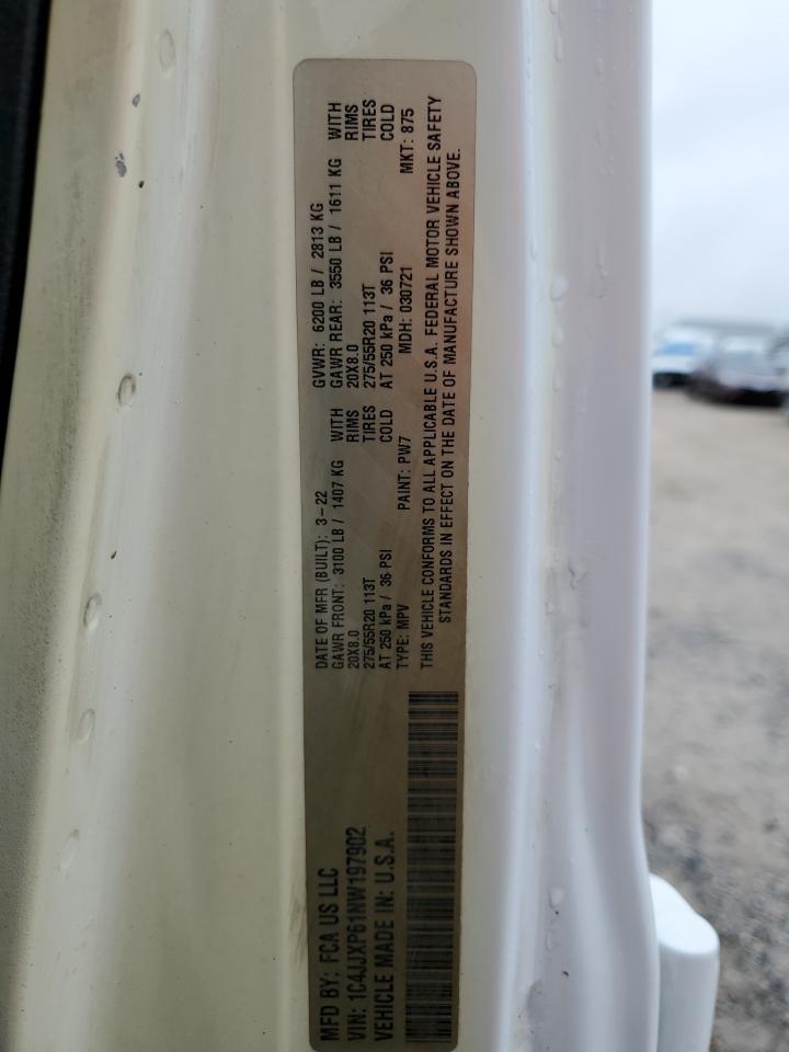 2022 Jeep Wrangler Unlimited Sahara 4Xe VIN: 1C4JJXP61NW197902 Lot: 83778254