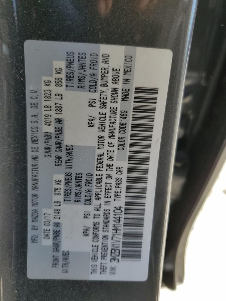 2017 Mazda 3 Touring VIN: 3MZBN1V71HM144104 Lot: 82655624
