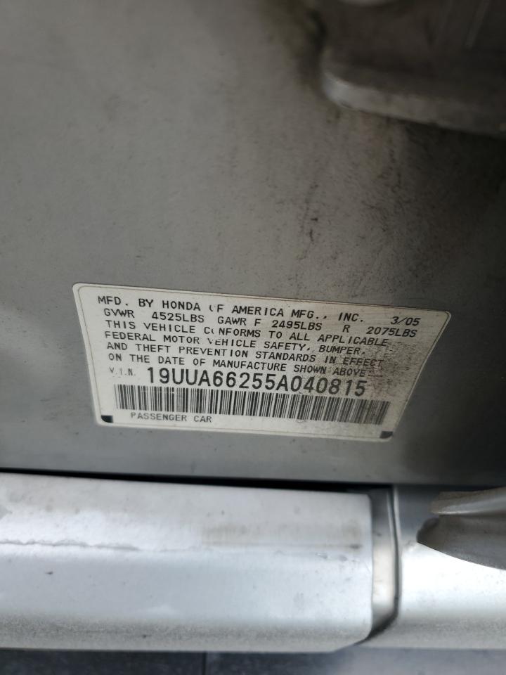 2005 Acura Tl VIN: 19UUA66255A040815 Lot: 85428774