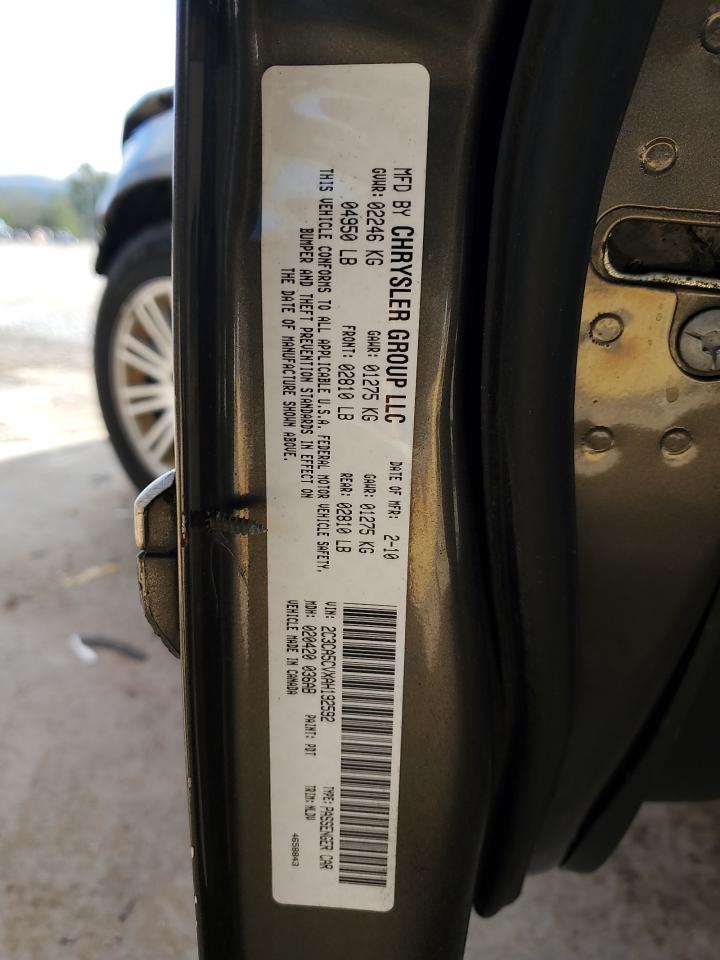 2010 Chrysler 300 Touring VIN: 2C3CA5CVXAH192592 Lot: 64813115