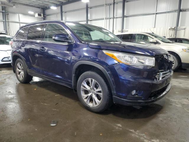  TOYOTA HIGHLANDER 2015 Blue