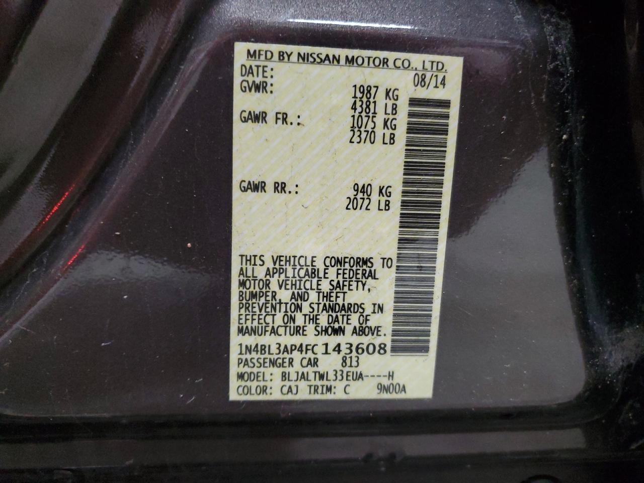 2015 Nissan Altima - Image 14