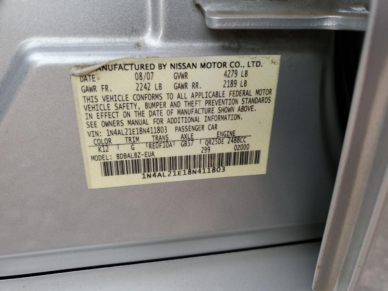 2008 Nissan Altima - Image 12