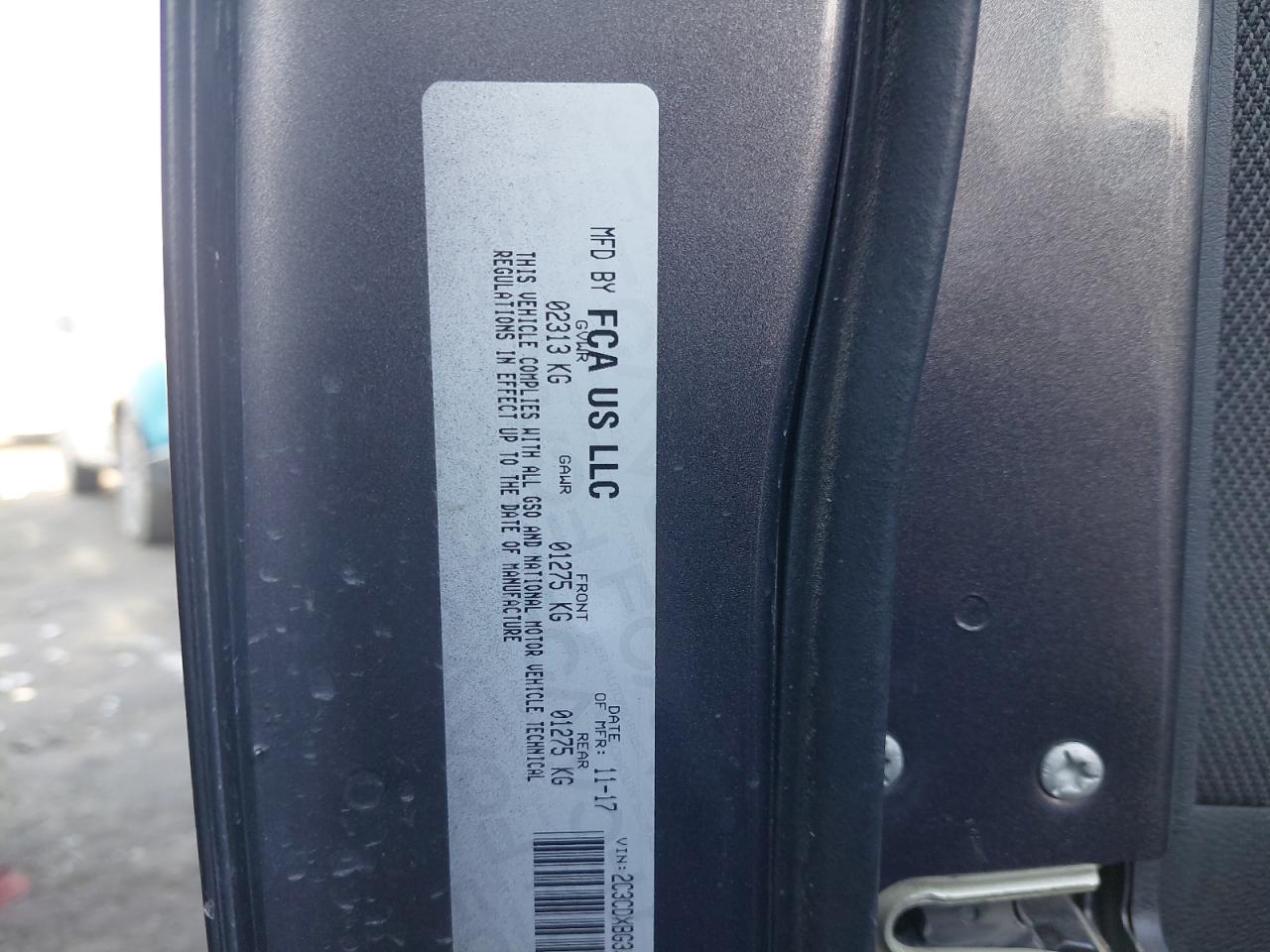 2C3CDXBG3JH207343 - 2018 Dodge CHARGER - #86666764