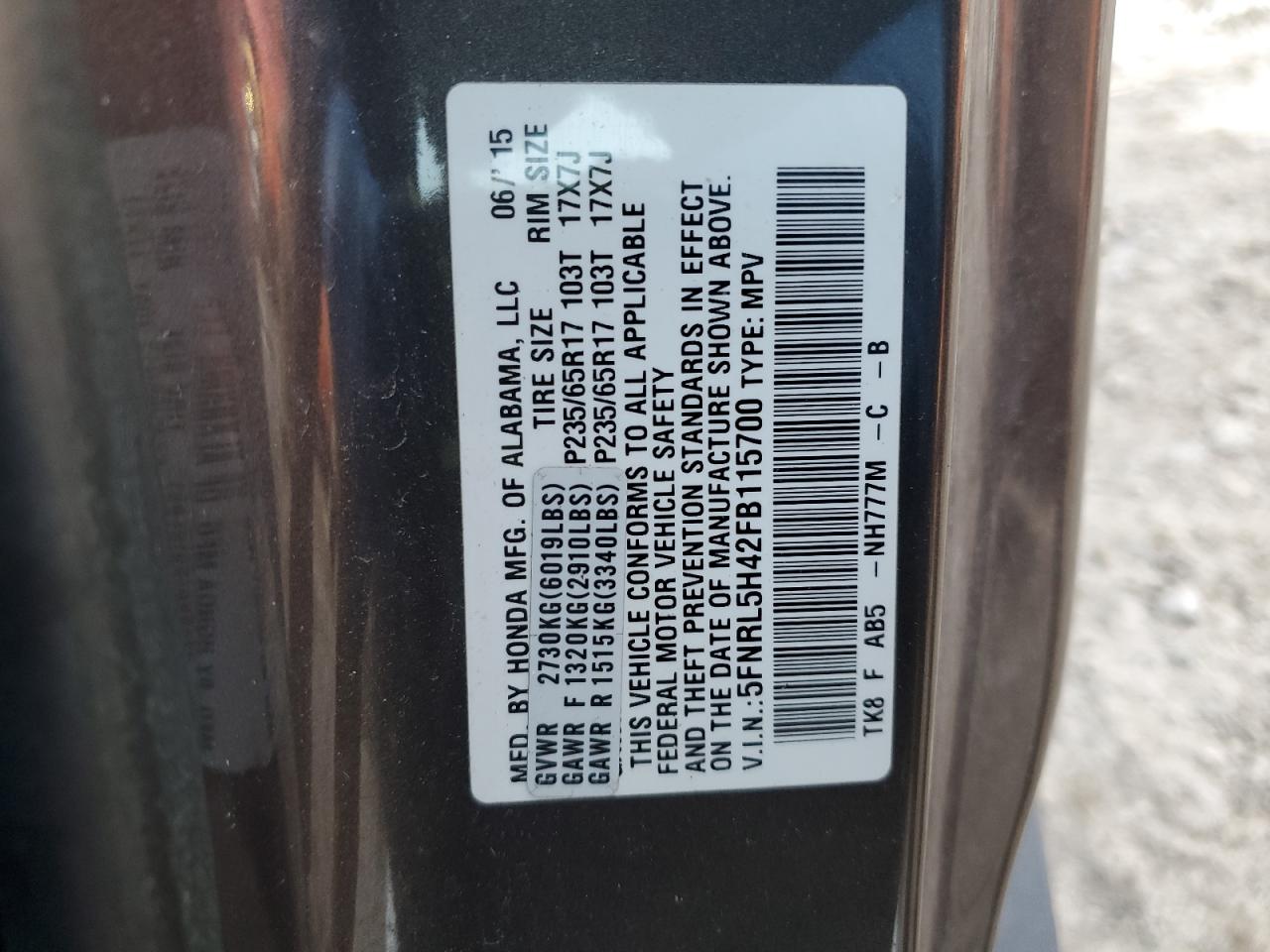 2015 Honda Odyssey - Image 13