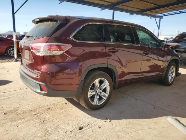  TOYOTA HIGHLANDER 2015 Bordowy