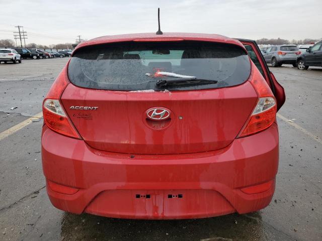 Hatchbacks HYUNDAI ACCENT 2013 Red