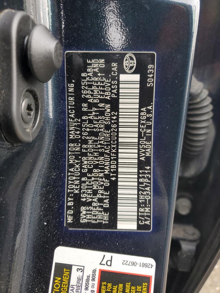 2012 Toyota Camry - Image 12