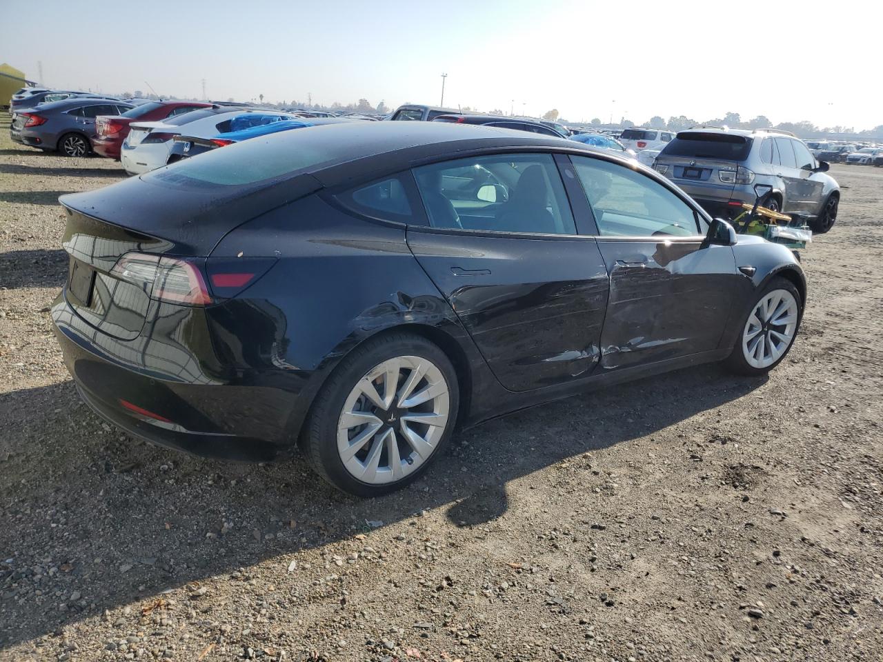 VIN 5YJ3E1EA1NF191751 2022 TESLA MODEL 3 no.3