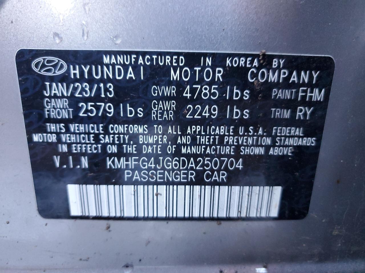 2013 Hyundai Azera - Image 12