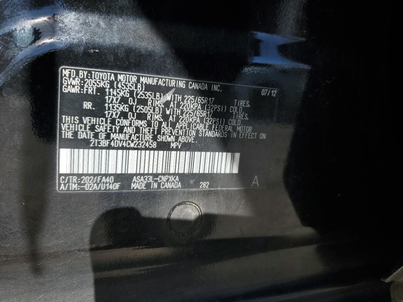 2012 Toyota RAV 4 - Image 13
