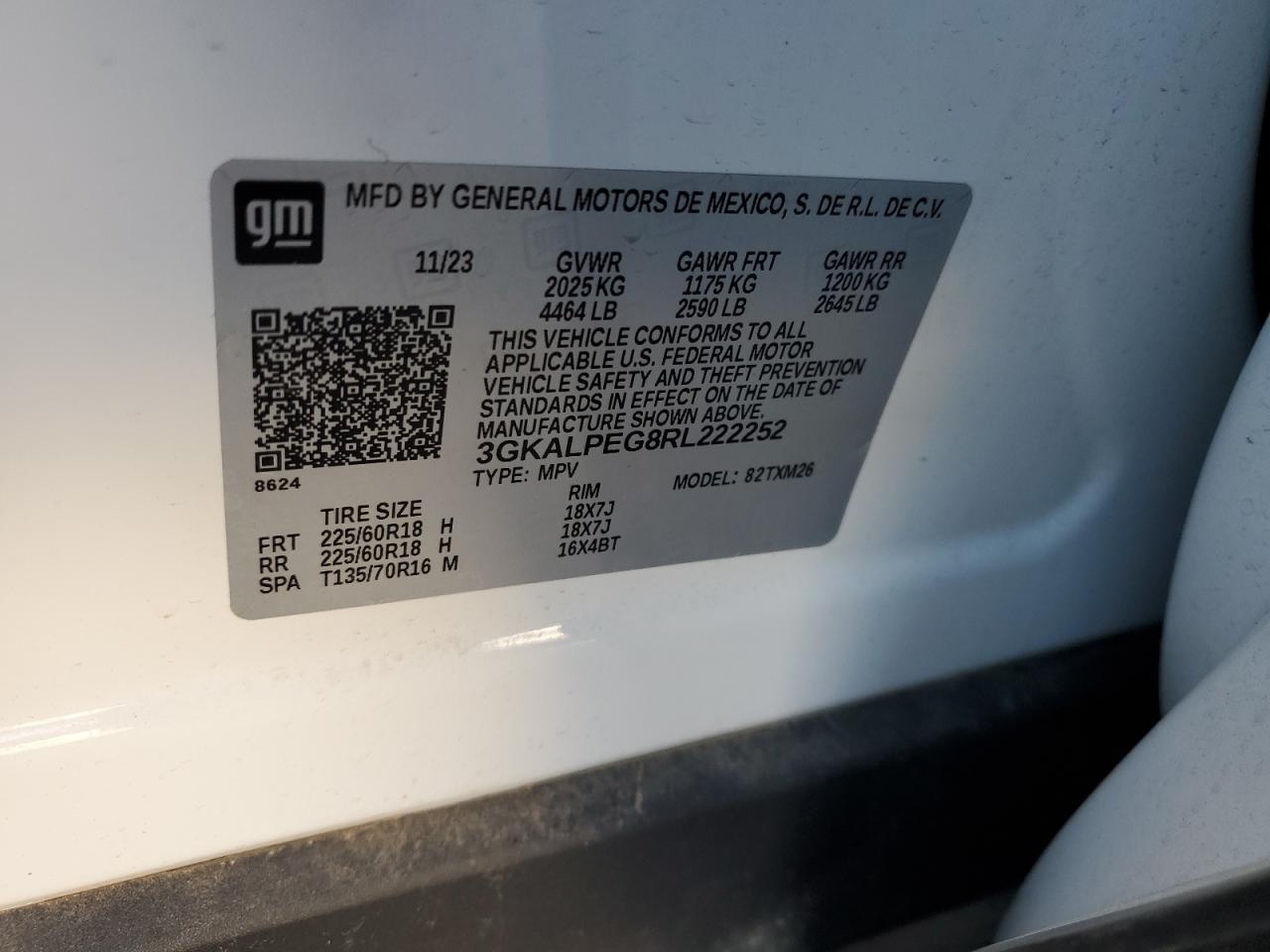 VIN 3GKALPEG8RL222252 2024 GMC TERRAIN no.13