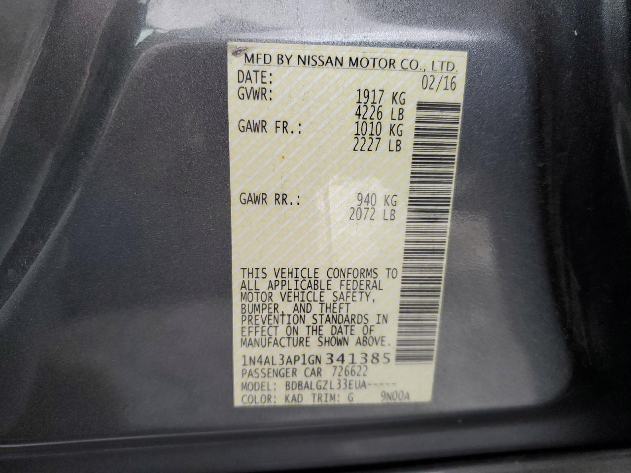 2016 Nissan Altima - Image 12