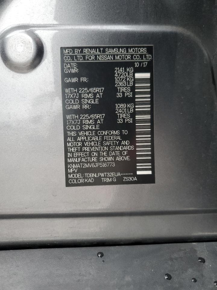 KNMAT2MV6JP516773 2018 NISSAN ROGUE - Image 12