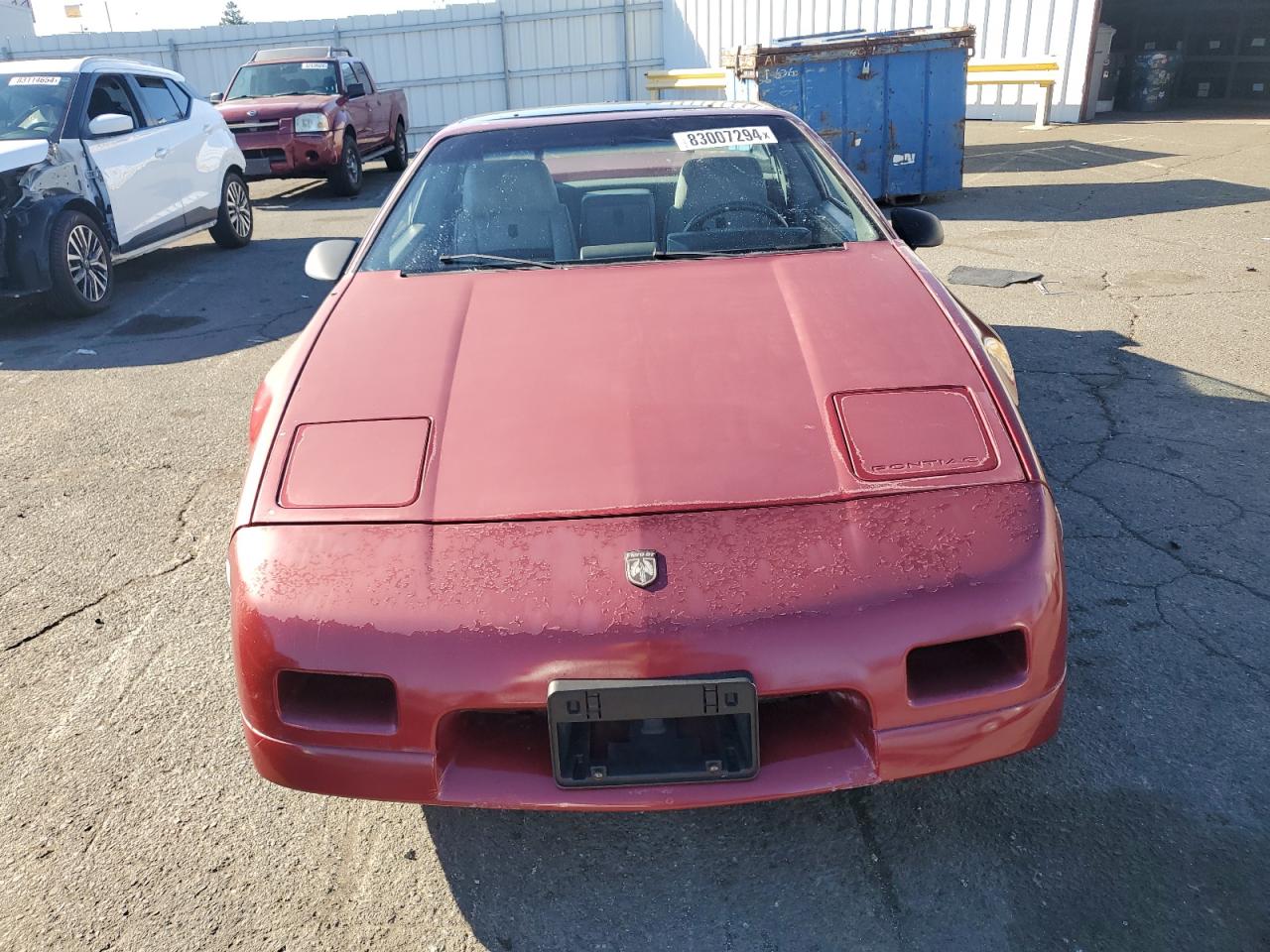 1987 Pontiac Fiero Gt VIN: 1G2PG1195HP224255 Lot: 83007294