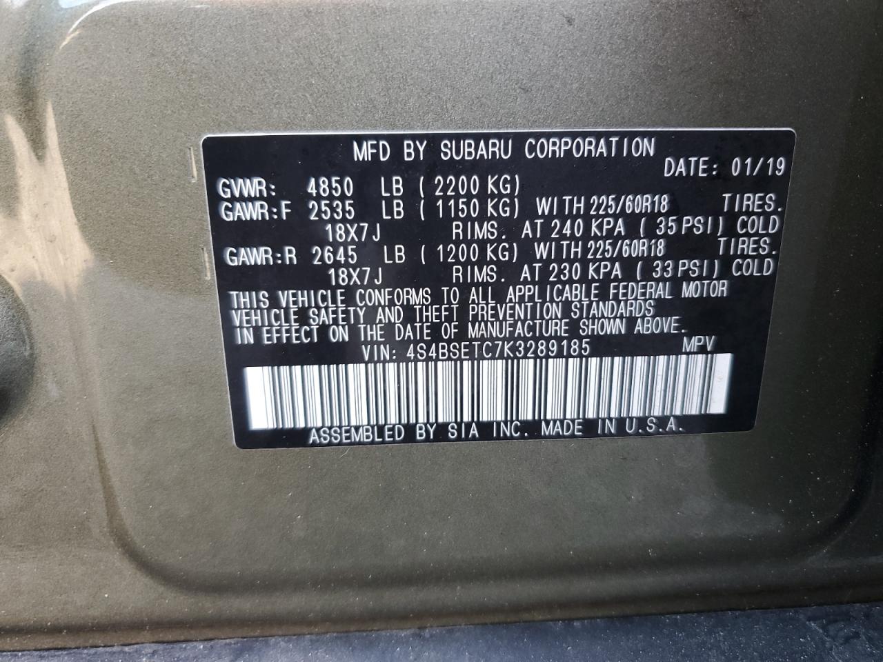 2019 Subaru Outback - Image 14