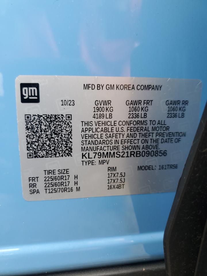 2024 Chevrolet Trailblazer Ls VIN: KL79MMS21RB090856 Lot: 85338244