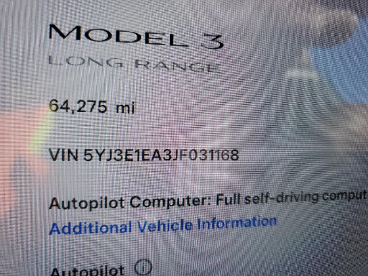 VIN 5YJ3E1EA3JF031168 2018 TESLA MODEL 3 no.9