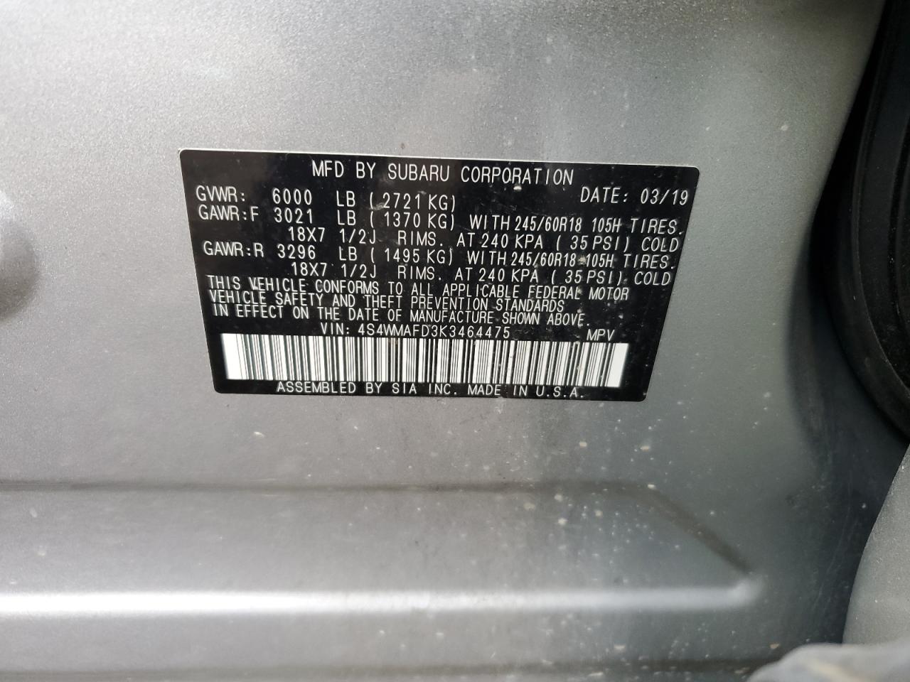2019 Subaru Ascent - Image 13