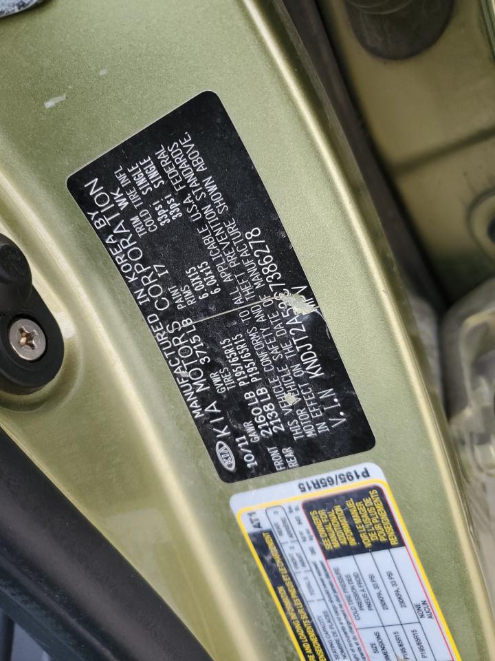 2012 Kia Soul VIN: KNDJT2A53C7386278 Lot: 85527244