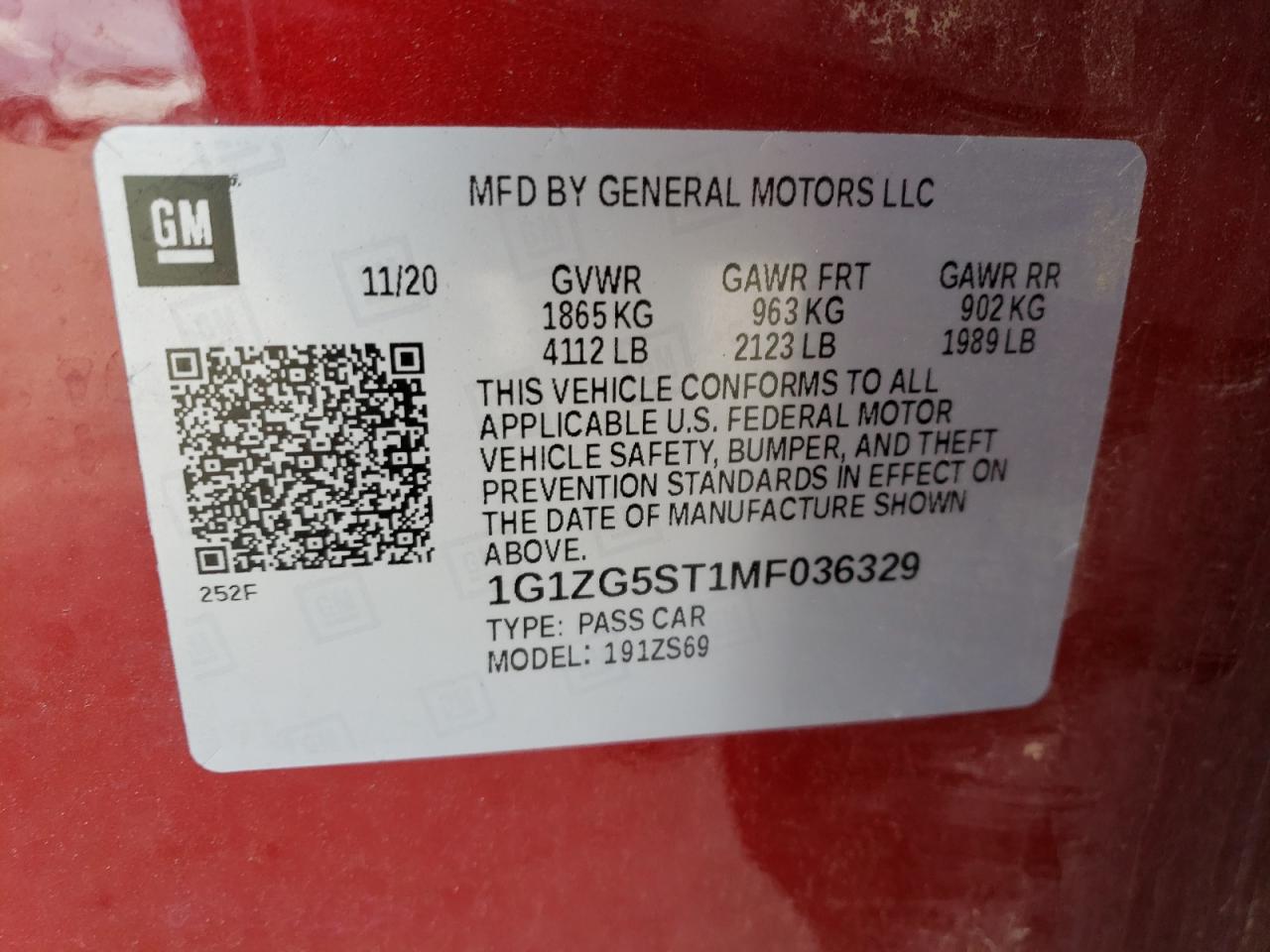 2021 Chevrolet Malibu - Image 12