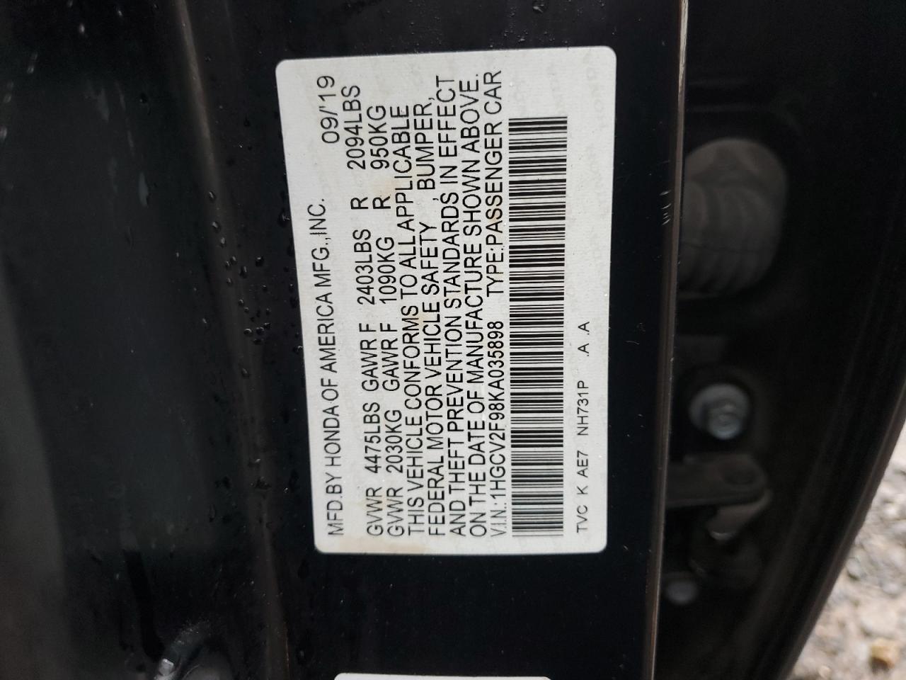 2019 Honda Accord - Image 12
