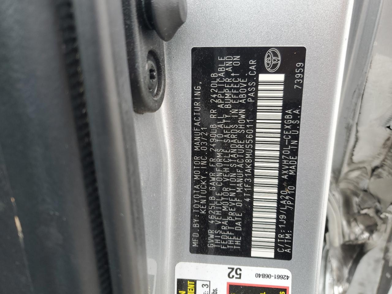 2021 Toyota Camry - Image 15