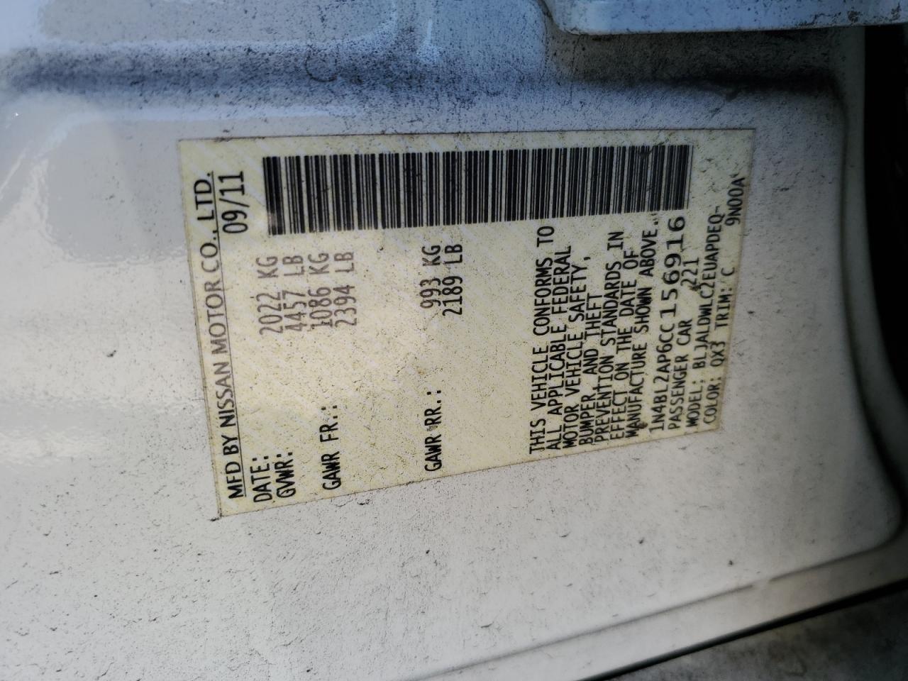 2012 Nissan Altima - Image 12