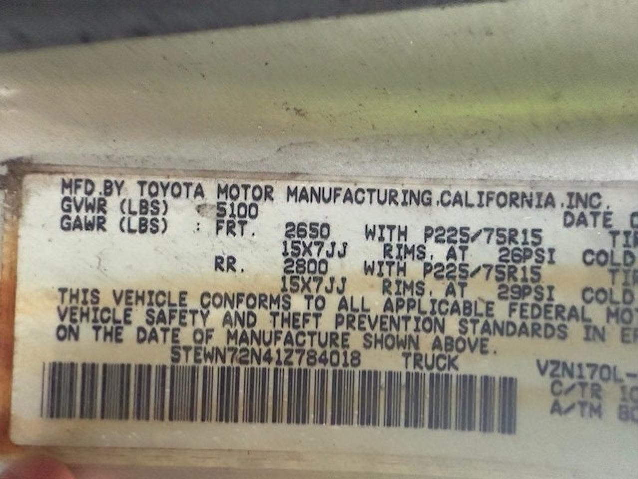 2001 Toyota Tacoma - Image 11