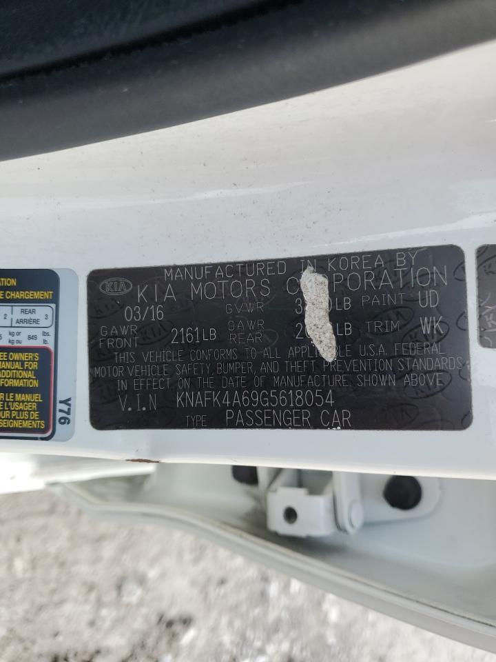 KNAFK4A69G5618054 2016 KIA FORTE - Image 14