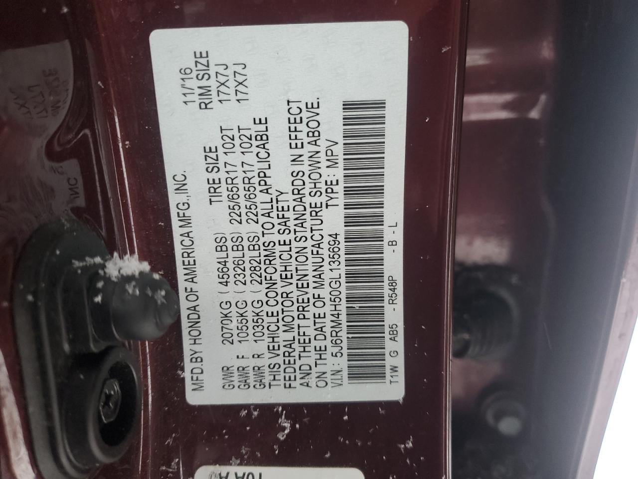 2016 Honda CR-V - Image 15