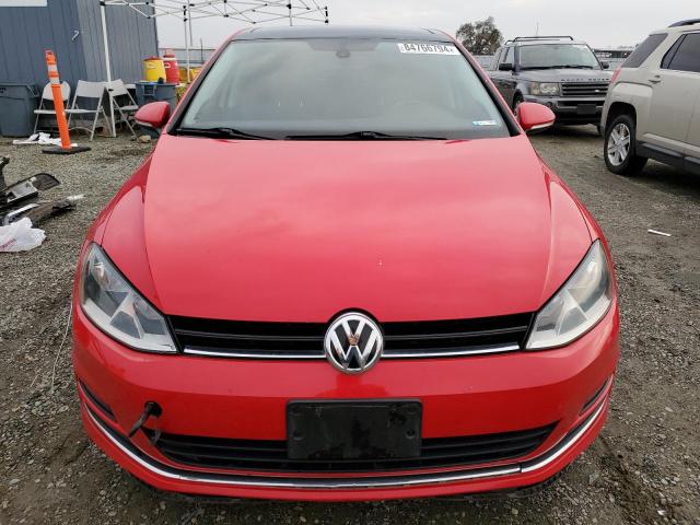  VOLKSWAGEN GOLF 2015 Czerwony