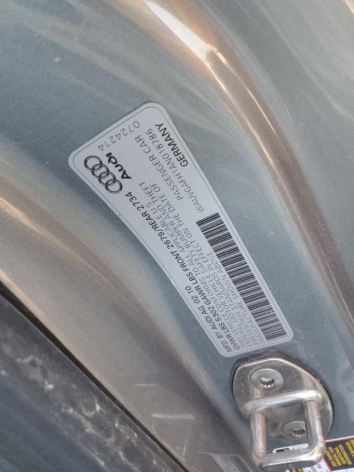 2010 Audi S5 Prestige VIN: WAUVGAFH1AN018786 Lot: 82699584