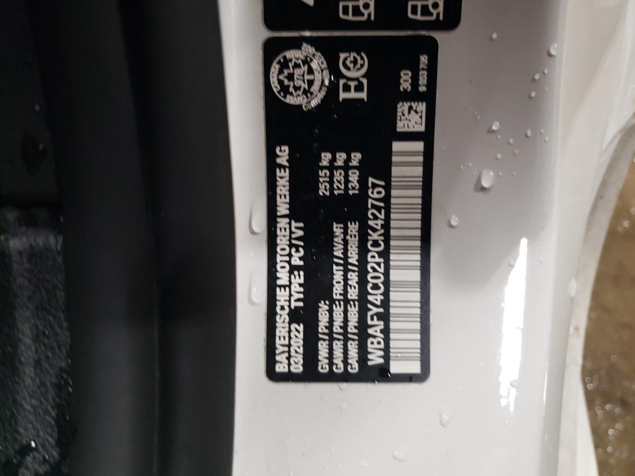2023 BMW M850Xi VIN: WBAFY4C02PCK42767 Lot: 82636494