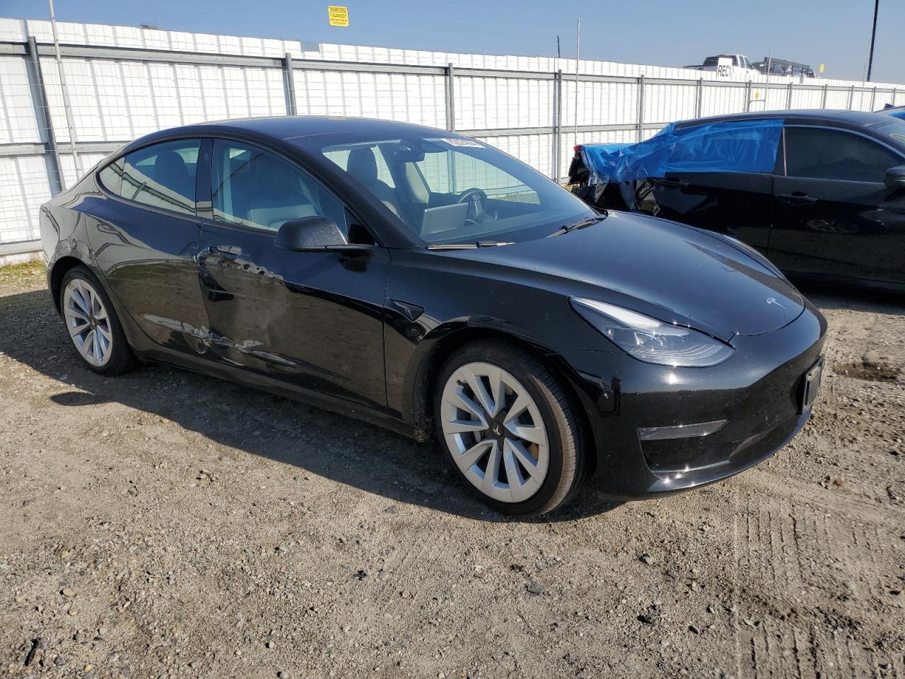 VIN 5YJ3E1EA1NF191751 2022 TESLA MODEL 3 no.4