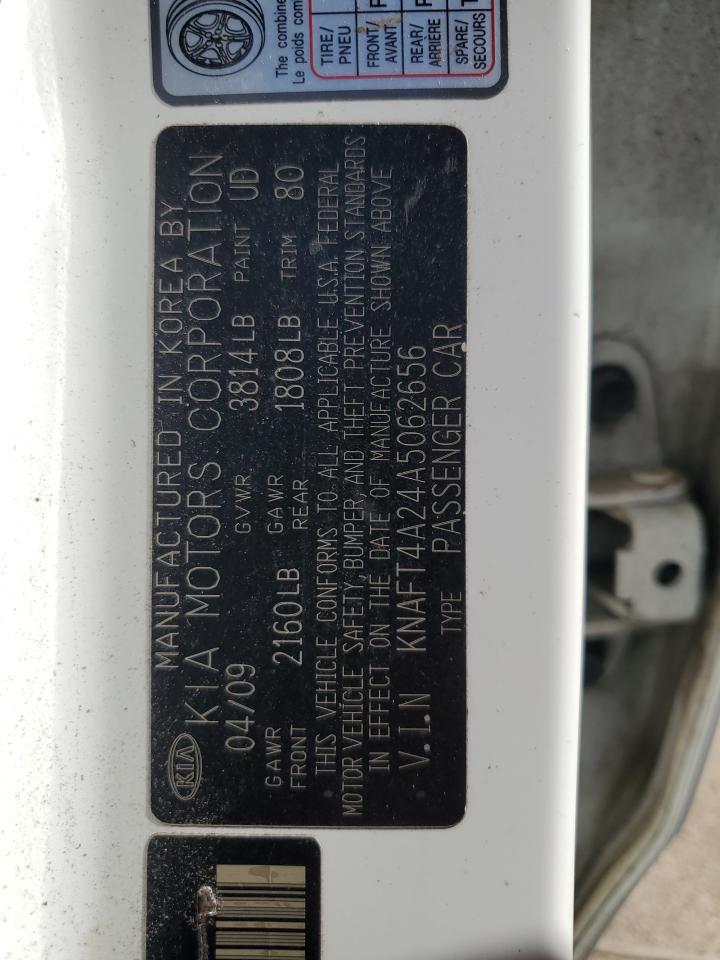 2010 Kia Forte Lx VIN: KNAFT4A24A5062656 Lot: 86242654