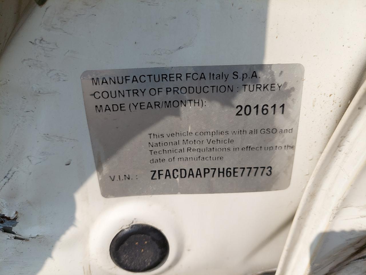 ZFACDAAP7H6E77773 - 2017 Dodge NEON - #86226624