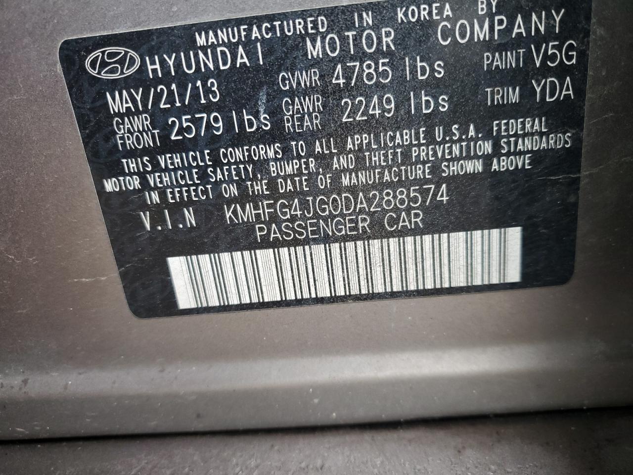 2013 Hyundai Azera - Image 12