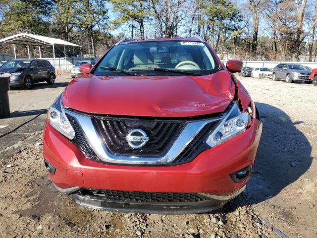  NISSAN MURANO 2017 Red