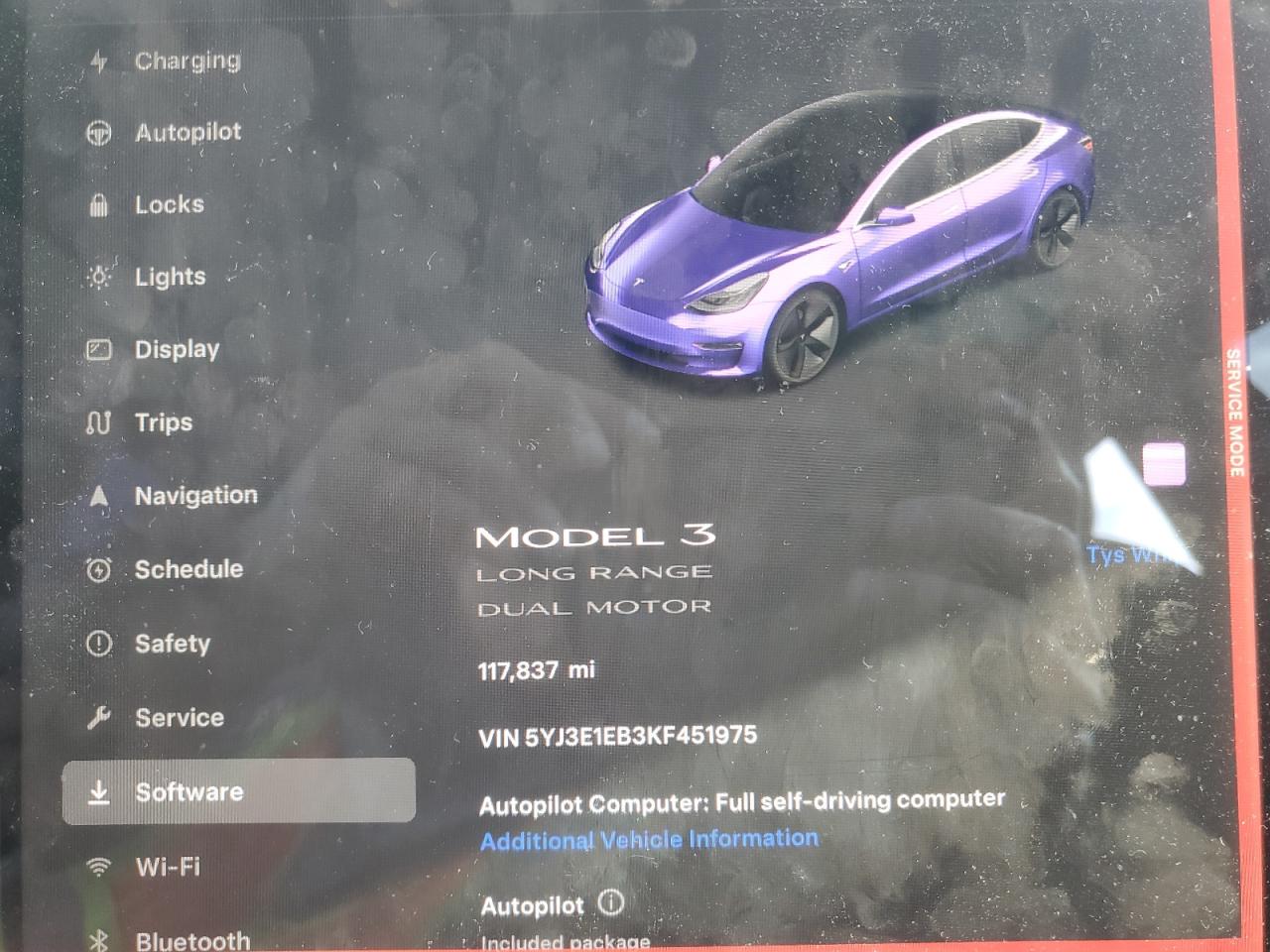 VIN 5YJ3E1EB3KF451975 2019 TESLA MODEL 3 no.9