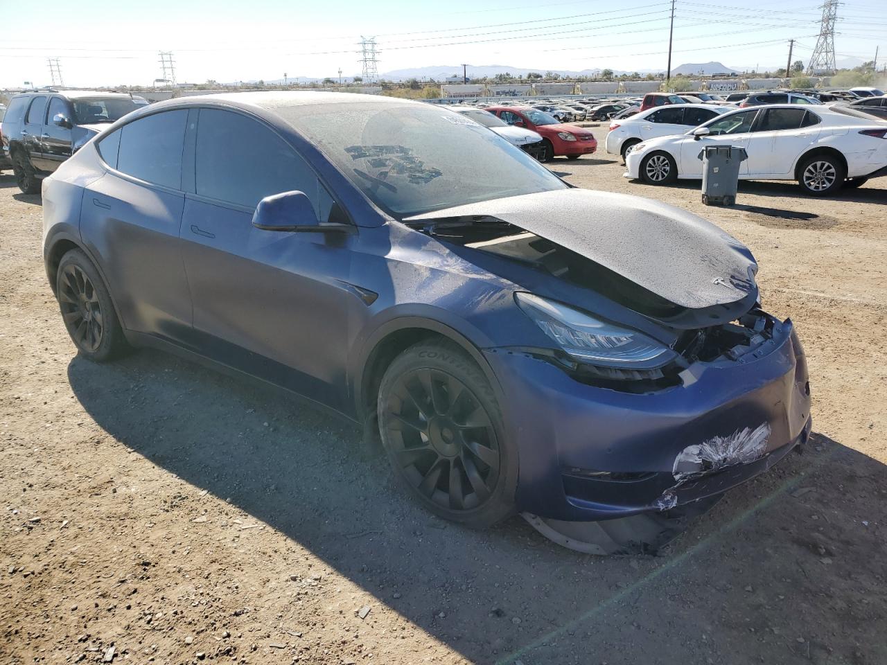 VIN 5YJYGDED1MF124206 2021 TESLA MODEL Y no.4