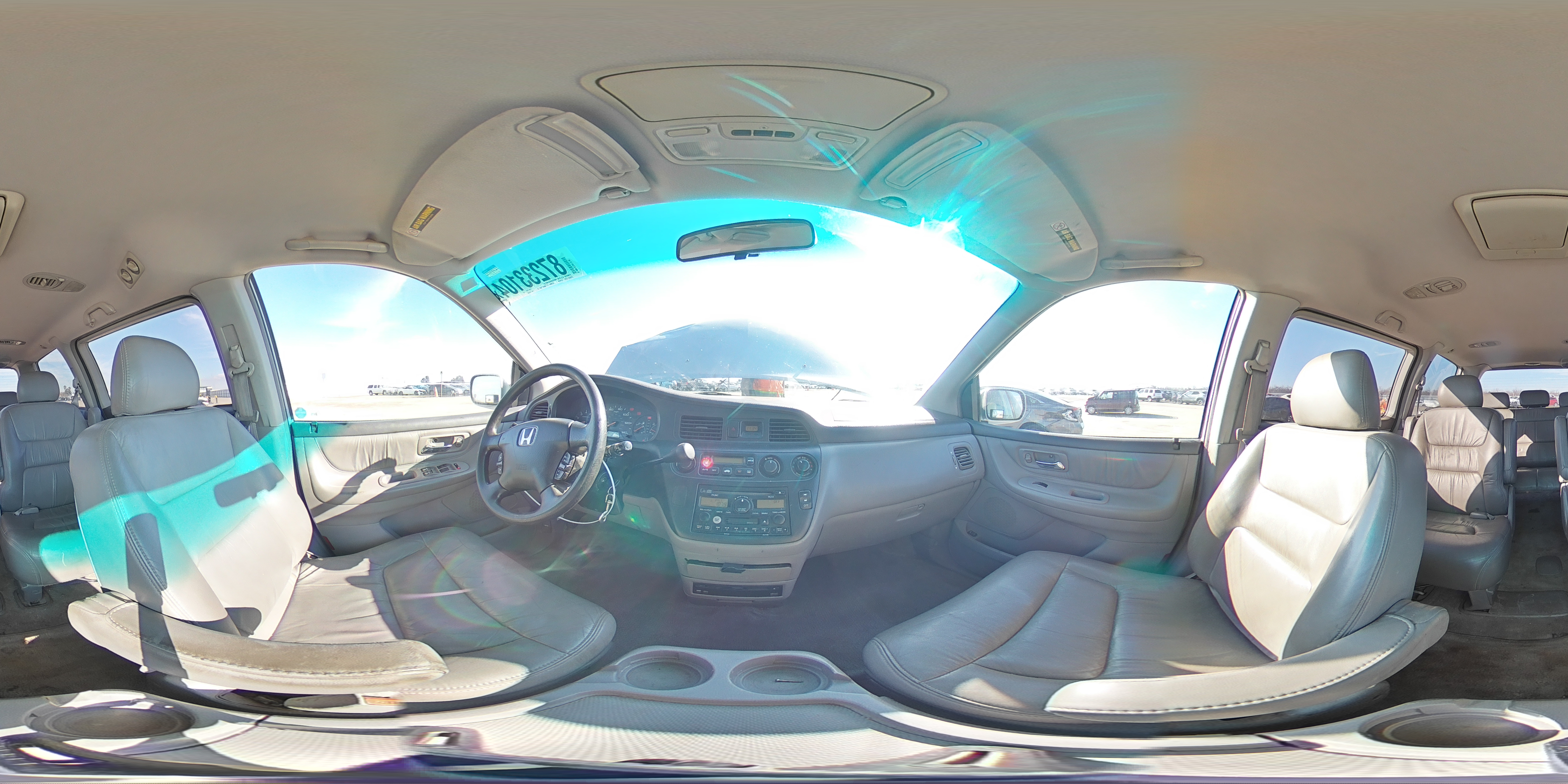 2002 Honda Odyssey Exl VIN: 5FNRL18042B056553 Lot: 87233104